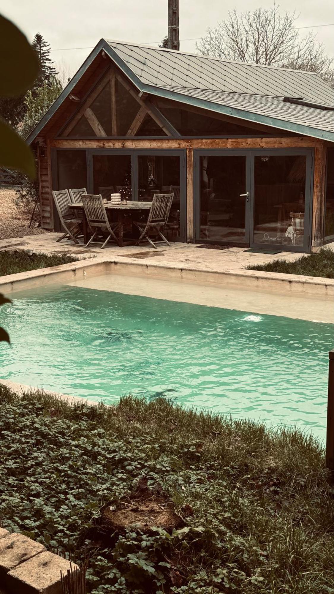 Cottage Normand Avec Sa Grande Piscine Chauffee Toute L Annee Sur Parc Arbore Et Clos En Plein Coeur De La Campagne Adapte Aux Kids Et Dog Friendly Saint-Antonin-de-Sommaire Exterior foto